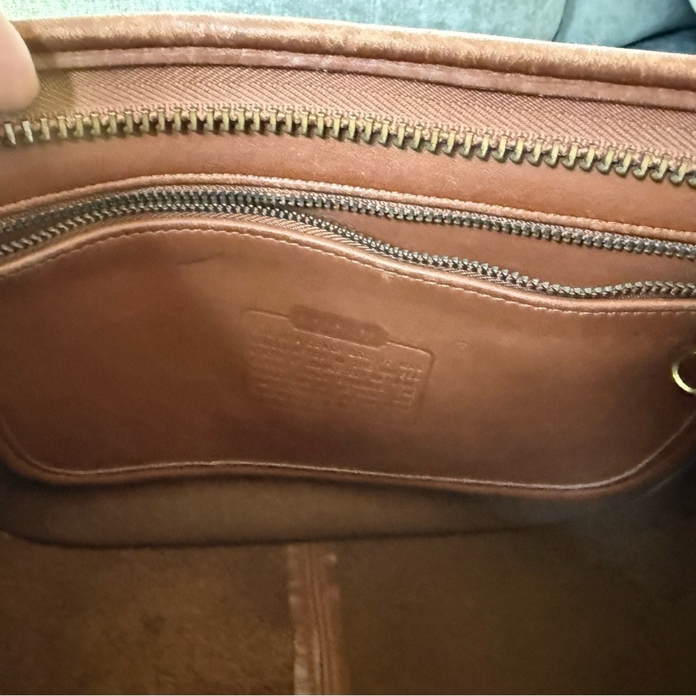 Vintage Coach Leather Patricia Legacy Crossbody Shoulder Bag British Tan - Picture 9 of 14